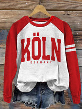 Damen-Sweatshirt mit Raglan-Ärmel für Deutschland Köln
